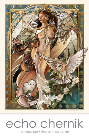 "Owl Queen" Fine Art Paper