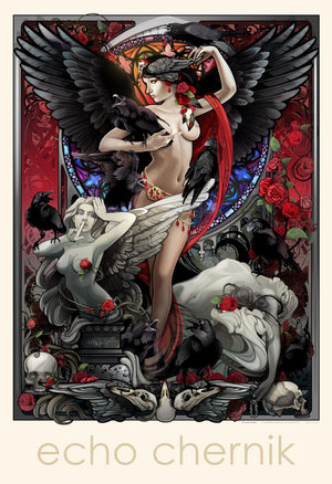 "Raven Queen" Fine Art Paper